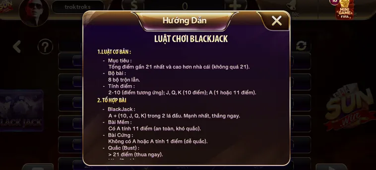 Chinh Phục Bàn Cược Black Jack Tại SunWin Với Cơ Hội Nhân Vốn Siêu Khủng