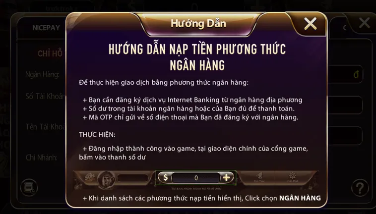 Hướng Dẫn Nạp Tiền SunWin Tiện Lợi Qua Tài Khoản Ngân Hàng Nhanh Chóng Và An Toàn