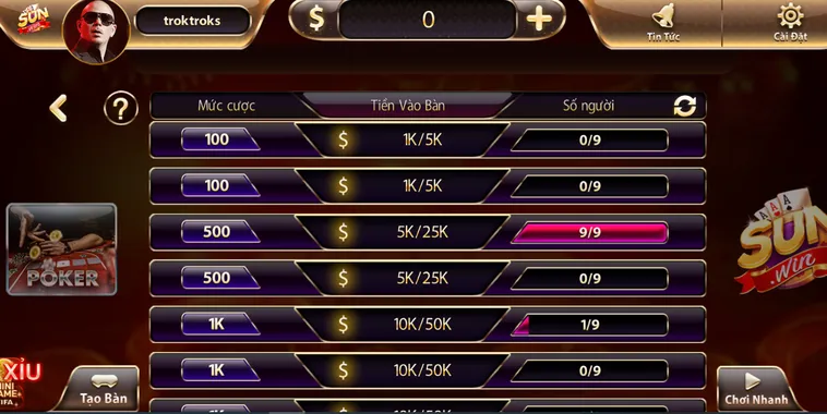 Chinh Phục Sảnh Poker Tại SunWin Với Cơ Hội Thắng Lớn
