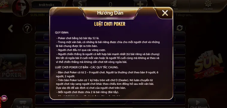 Chinh Phục Sảnh Poker Tại SunWin Với Cơ Hội Thắng Lớn