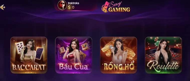 Đẳng Cấp Sòng Bài Sexy Gaming Livestream Tại SunWin Thỏa Mãn Mọi Cược Thủ