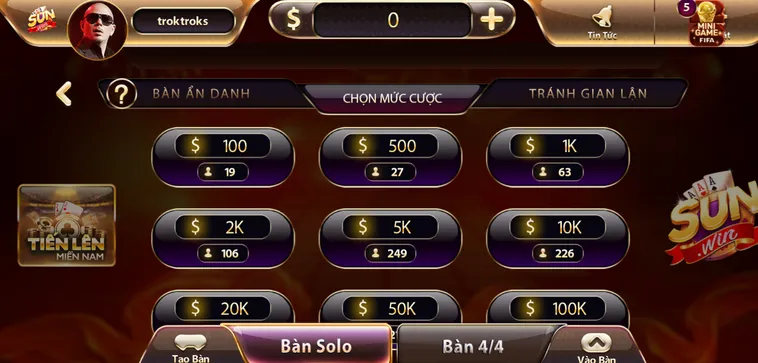 Chinh Phục Bàn Chơi Tiến Lên Miền Nam Tại SunWin Với Phần Thưởng Khủng