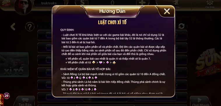 Hướng Dẫn Chơi Xì Tố Tại SunWin Đẳng Cấp Thượng Lưu Bùng Nổ